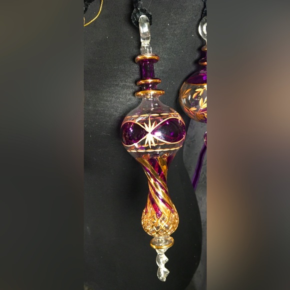 Egyptian Hand Blown Glass Ornaments buy 1 or both - Picture 1 of 4